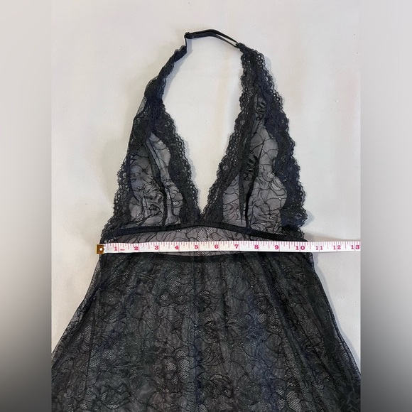 Lingerie Chemise Top‎ Size Medium Women’s Lace Black - Picture 3 of 7